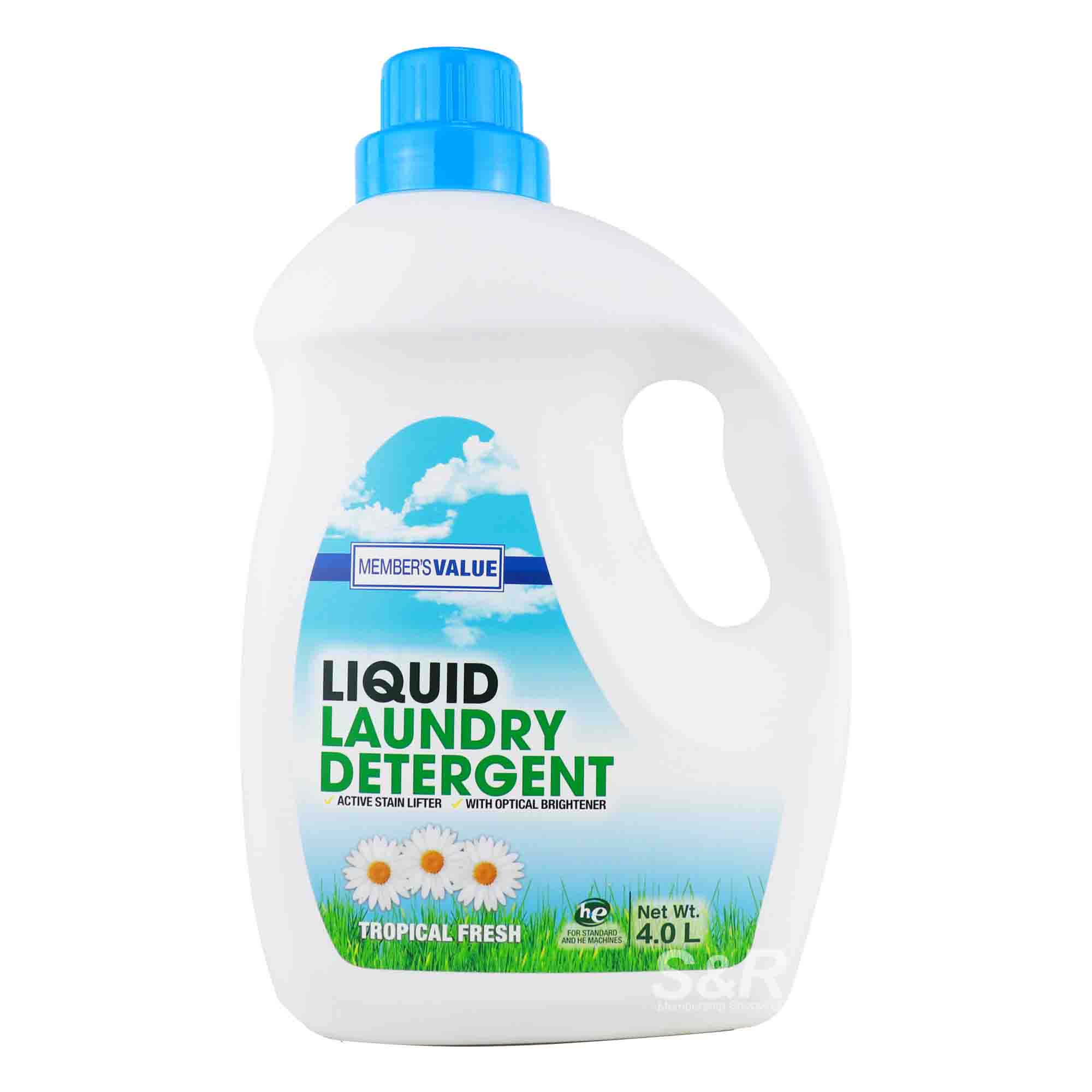 Member's Value Liquid Laundry Detergent Tropical Fresh 4L